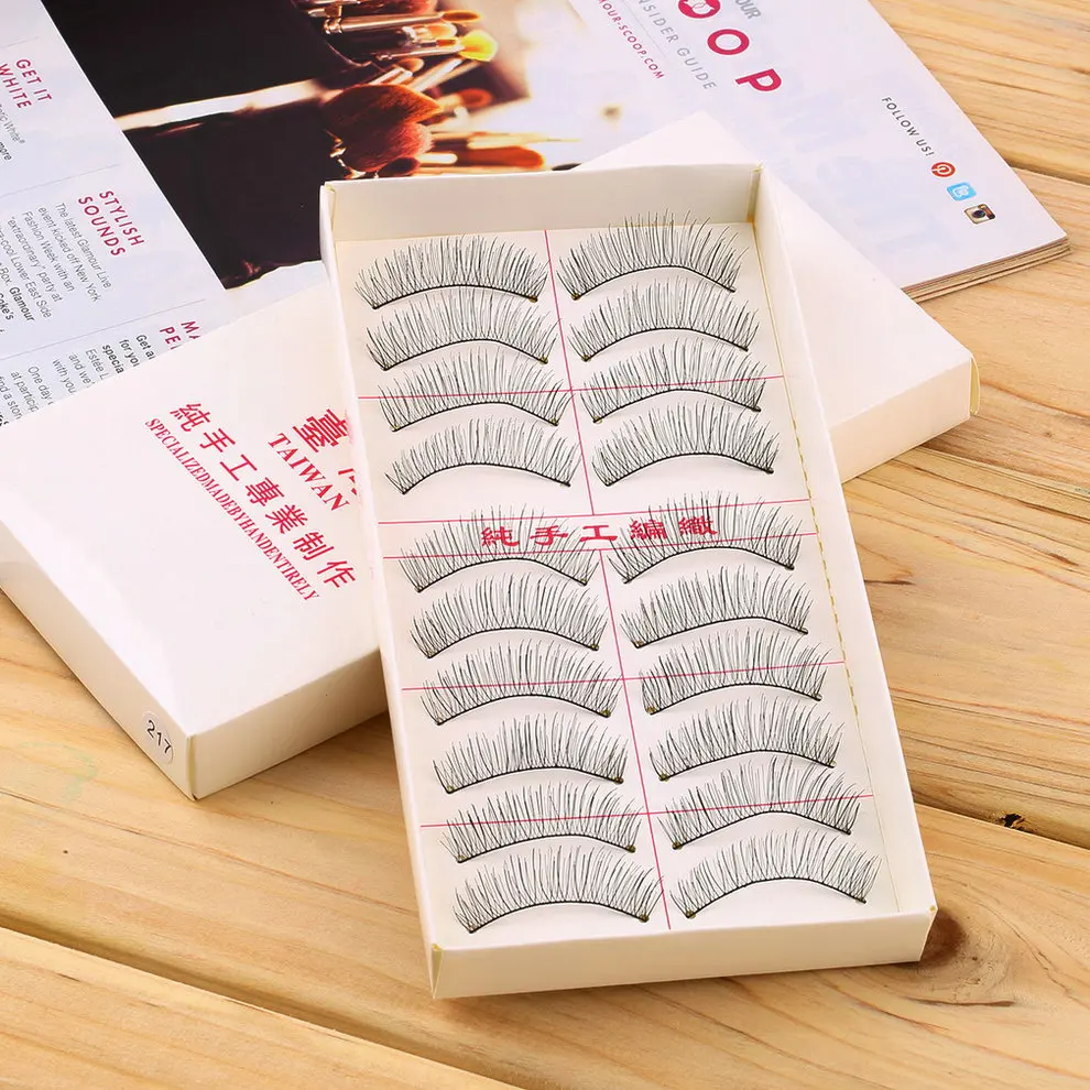 Hot Selling 10Pairs / Set New Makeup False Eyelashes Soft Natural Cross Long Eye Lashes Extension maquiagem
Hot Selling 10Pairs / Set New Makeup False Eyelashes Soft Natural Cross Long Eye Lashes Extension maquiagem