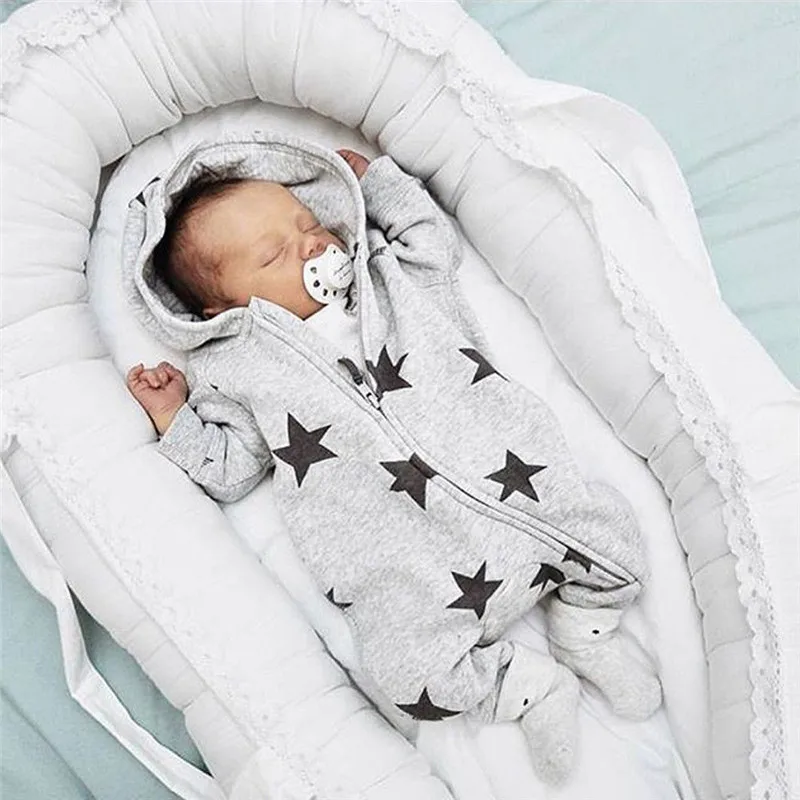 Long Sleeve Cotton Newborn Infant Kids Boy Hooded Rompers 2018 New Baby Autumn Jumpsuit Baby Clothes
Long Sleeve Cotton Newborn Infant Kids Boy Hooded Rompers 2018 New Baby Autumn Jumpsuit Baby Clothes