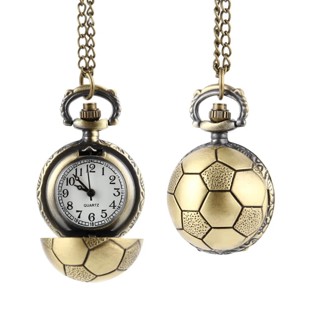Retro Soccer Ball Shape Bronze Round Quartz Pocket Watch with Chain Necklace Jewelry Gifts GDD99
Retro Soccer Ball Shape Bronze Round Quartz Pocket Watch with Chain Necklace Jewelry Gifts GDD99