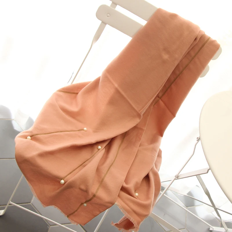 Luna&Dolphin Designer Women Winter Warm Knitted Scarf Pearl Nail Bead Soft Scarves Woolen Big Tippet Korean Pashmina Blanket
Luna&Dolphin Designer Women Winter Warm Knitted Scarf Pearl Nail Bead Soft Scarves Woolen Big Tippet Korean Pashmina Blanket