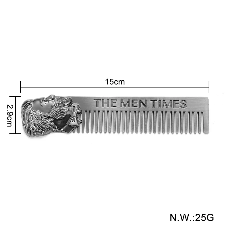 Nordmyra Metal Best Selling Craft Silver Zinc Alloy Retro Classic Head Shape Comb for man's boy friend gift
Nordmyra Metal Best Selling Craft Silver Zinc Alloy Retro Classic Head Shape Comb for man's boy friend gift
