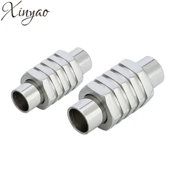 2pcs/lot Hole Size 5/6mm Magnetic Clasps For Leather Bracelets Stainless Steel Cord End Caps Connectors For Jewelry Making F5289
2pcs/lot Hole Size 5/6mm Magnetic Clasps For Leather Bracelets Stainless Steel Cord End Caps Connectors For Jewelry Making F5289