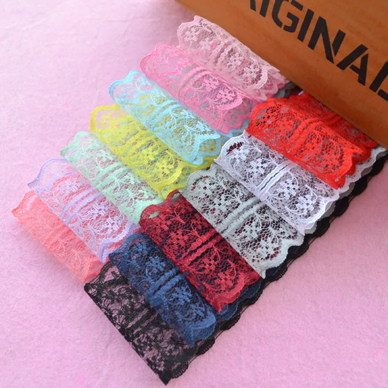 (1 Yard/lot) Lace Ribbon Tape Width 50MM Trim Fabric DIY Embroidered Net Cord for DIY Sewing Decor Handmade Hair Bow Accessories
(1 Yard/lot) Lace Ribbon Tape Width 50MM Trim Fabric DIY Embroidered Net Cord for DIY Sewing Decor Handmade Hair Bow Accessories