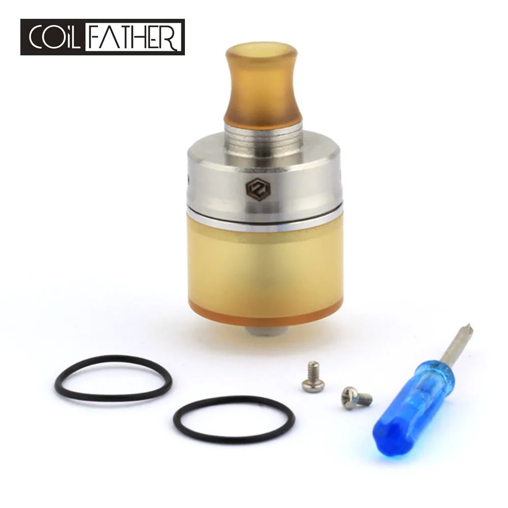 Coil Father Small bee RDA Tank with 22mm Diameter PEI Drip Tip for Electronic Cigarette Box Mod
Coil Father Small bee RDA Tank with 22mm Diameter PEI Drip Tip for Electronic Cigarette Box Mod