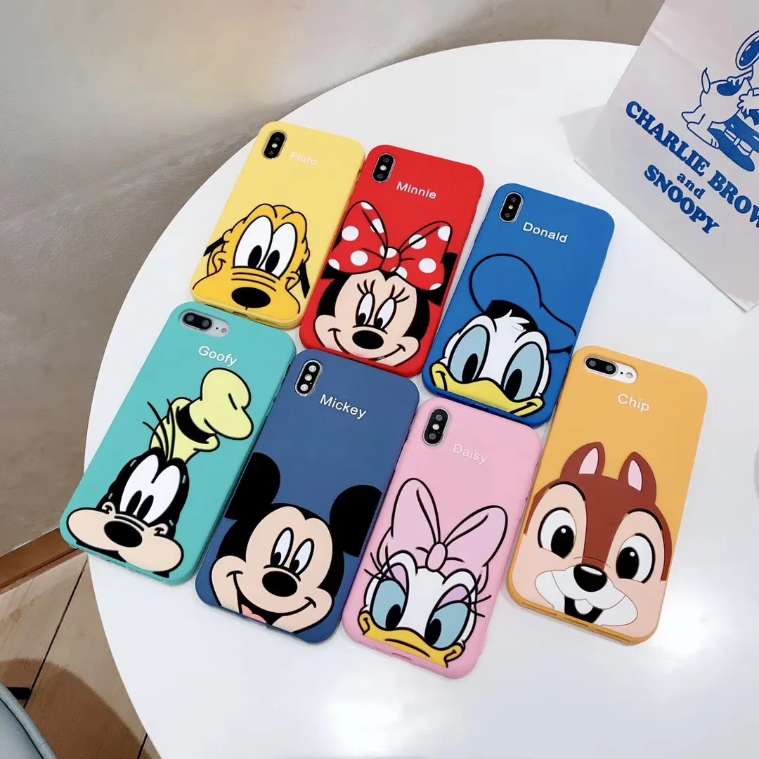 Cute Cartoon Soft silicone Phone Case For iPhone 6 6s 8 7 plus x xs max xr Minnie goofy Donald Duck Daisy lovely 3D doll Cover
Cute Cartoon Soft silicone Phone Case For iPhone 6 6s 8 7 plus x xs max xr Minnie goofy Donald Duck Daisy lovely 3D doll Cover