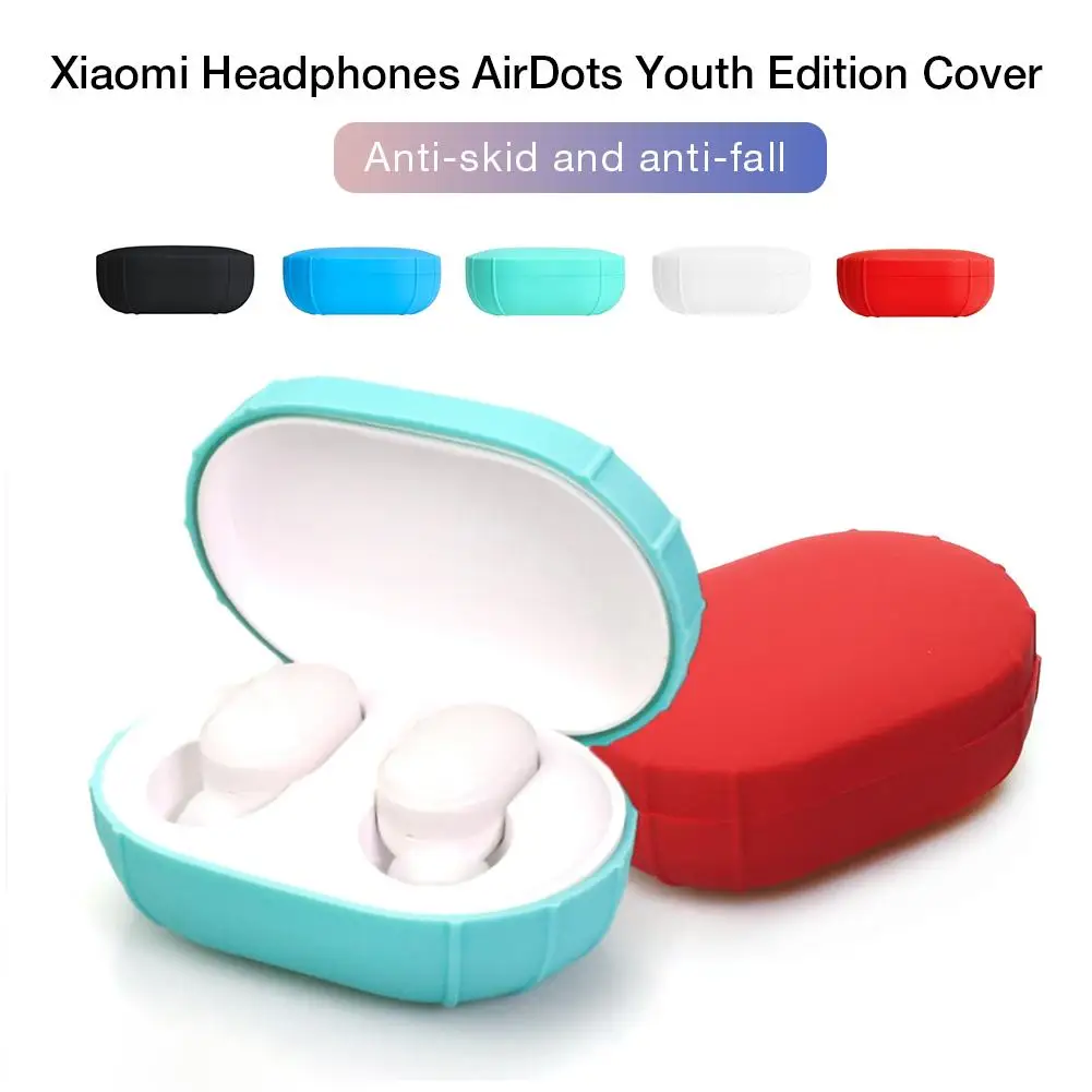 Силиконовый чехол для зарядки Xiaomi Airdots молодежная версия защитный Redmi настоящая