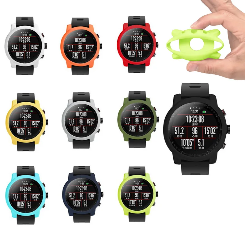 Suitable for Xiaomi Huami Amazfit 2/2s Stratos silicone Protective shell Full Frame scratch-resistant soft protective sleeve J7
Suitable for Xiaomi Huami Amazfit 2/2s Stratos silicone Protective shell Full Frame scratch-resistant soft protective sleeve J7