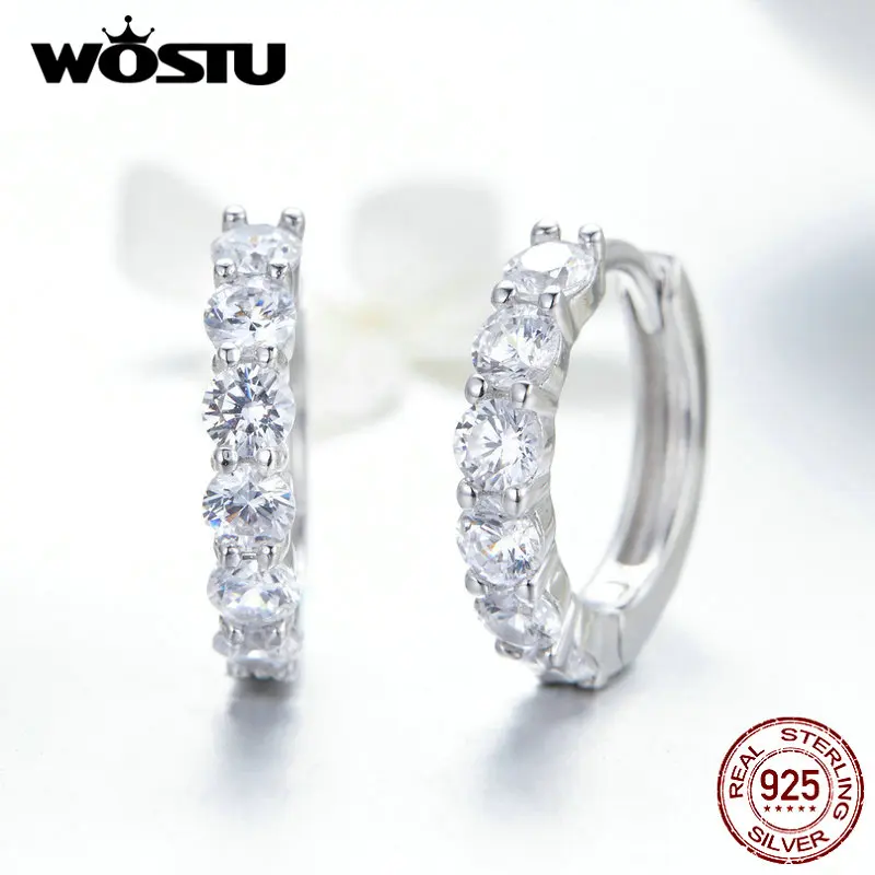 WOSTU 2019 Crystal Beauty Hoop Earrings 925 Sterling Silver Circle Earrings For Women Wedding Korean Style Jewelry FIE524
WOSTU 2019 Crystal Beauty Hoop Earrings 925 Sterling Silver Circle Earrings For Women Wedding Korean Style Jewelry FIE524