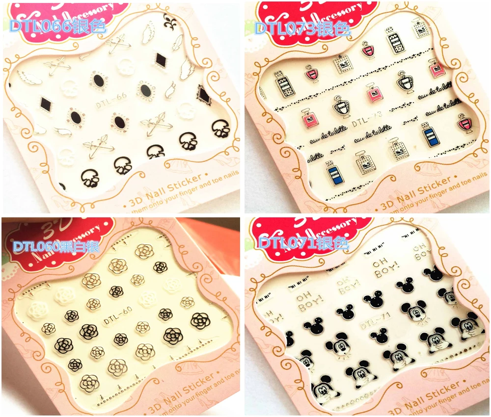 3D Silver, Nails Art Manicure Back Glue Decals Decorations Design Nail Stickers For Nails Tips Beauty
3D Silver, Nails Art Manicure Back Glue Decals Decorations Design Nail Stickers For Nails Tips Beauty
