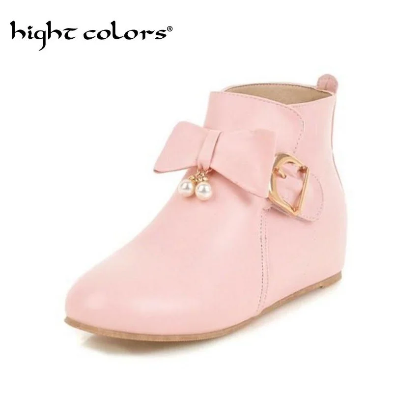 Women Spring Fashion Bowtie Ankle Boot Slip on Low Heel Round Toe 2019 New Cute Sweet Student Shoe Flat Bottom Comfortable
Women Spring Fashion Bowtie Ankle Boot Slip on Low Heel Round Toe 2019 New Cute Sweet Student Shoe Flat Bottom Comfortable