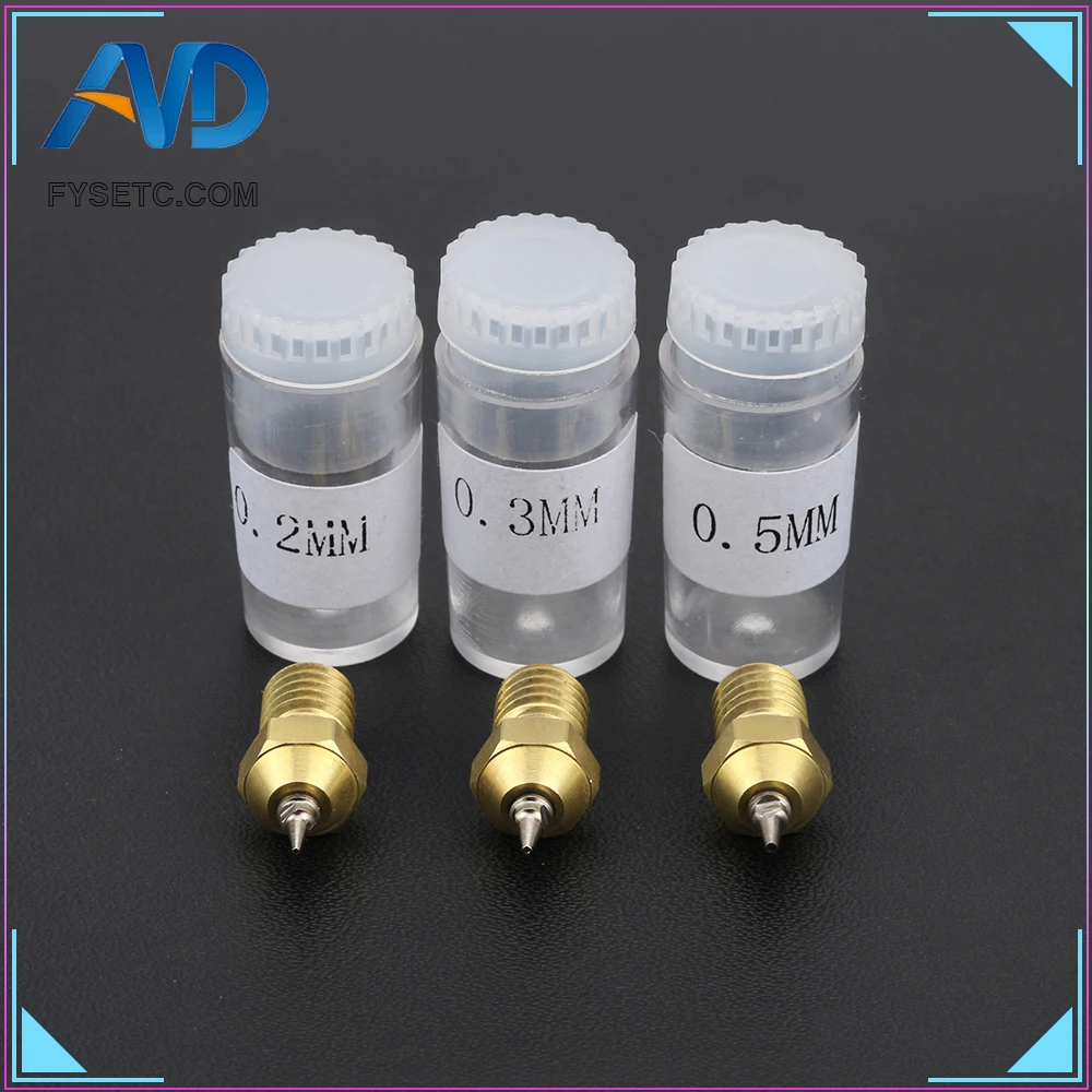 3D Printer Parts 0.2/0.3/0.5mm Airbrush Nozzle Adapter Set Airbrush Nozzles Adapter With Nozzle For V6 Hotend 1.75mm Filament
3D Printer Parts 0.2/0.3/0.5mm Airbrush Nozzle Adapter Set Airbrush Nozzles Adapter With Nozzle For V6 Hotend 1.75mm Filament