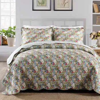 American Flowers Print Quilt Set 3PC AB-Side bedding Wash Cotton Quilts Blanket Bedspread Bed Covers King Size Coverlet Cover
American Flowers Print Quilt Set 3PC AB-Side bedding Wash Cotton Quilts Blanket Bedspread Bed Covers King Size Coverlet Cover