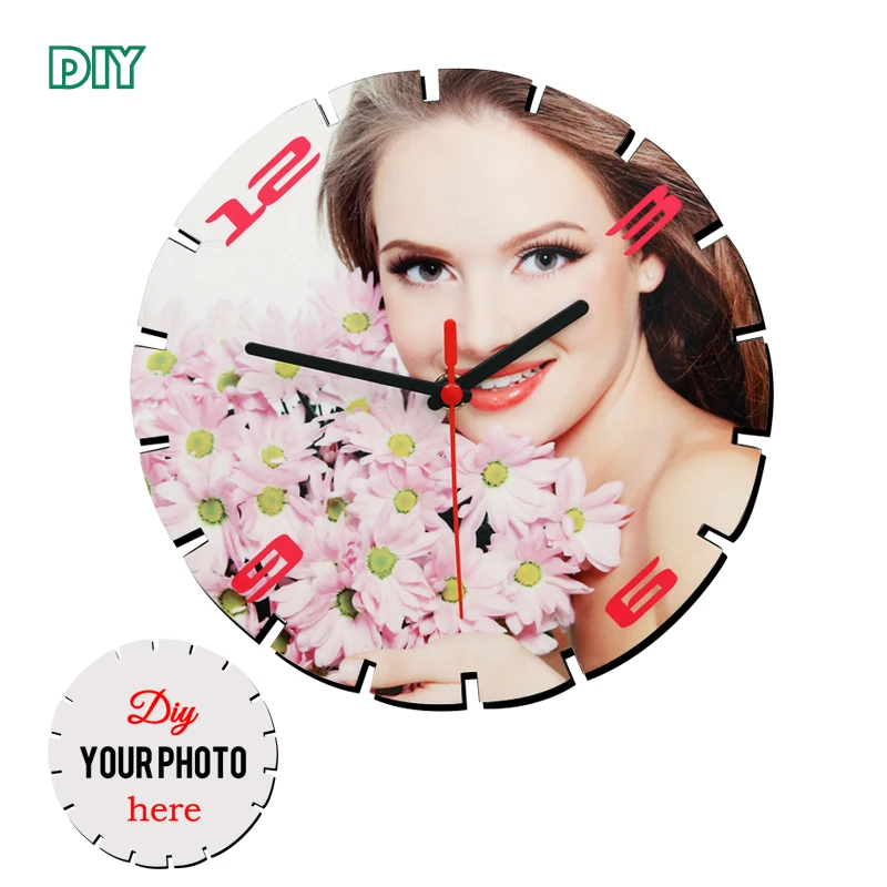 Custom Design Print Your Picture MDF wooden Clock Photo frame display Home Decoration gift
Custom Design Print Your Picture MDF wooden Clock Photo frame display Home Decoration gift