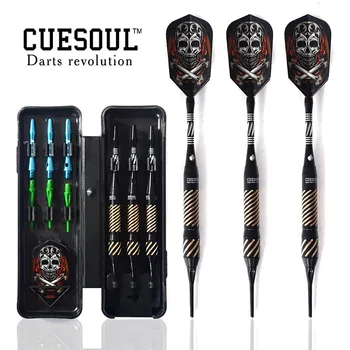 CUESOUL Electronic Soft Tip Dart Set with 16 Grams Dart Brass - Black Cool High Quality
CUESOUL Electronic Soft Tip Dart Set with 16 Grams Dart Brass - Black Cool High Quality