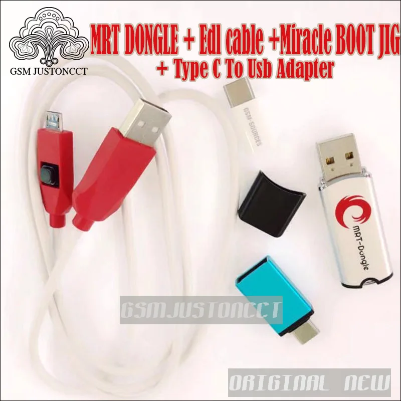 mrt dongle + Edl cable + Type C to usb adapter - gsm justoncct -B1