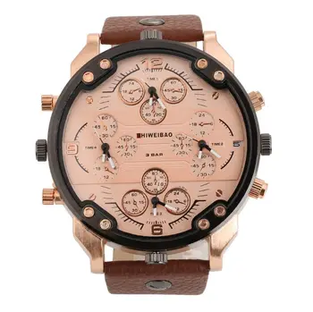 New Hot Top Brand Shiweibao Military Leather + Alloy Army Dual Time Quartz Large Dial Wrist Watch Oulm Hot Clock Relogio
New Hot Top Brand Shiweibao Military Leather + Alloy Army Dual Time Quartz Large Dial Wrist Watch Oulm Hot Clock Relogio