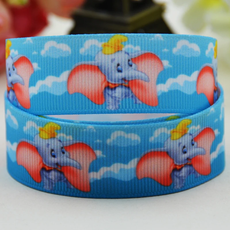 7/8'' (22mm) Dumbo Cartoon Character printed Grosgrain Ribbon party decoration satin ribbons X-02265 OEM 10 Yards 
7/8'' (22mm) Dumbo Cartoon Character printed Grosgrain Ribbon party decoration satin ribbons X-02265 OEM 10 Yards