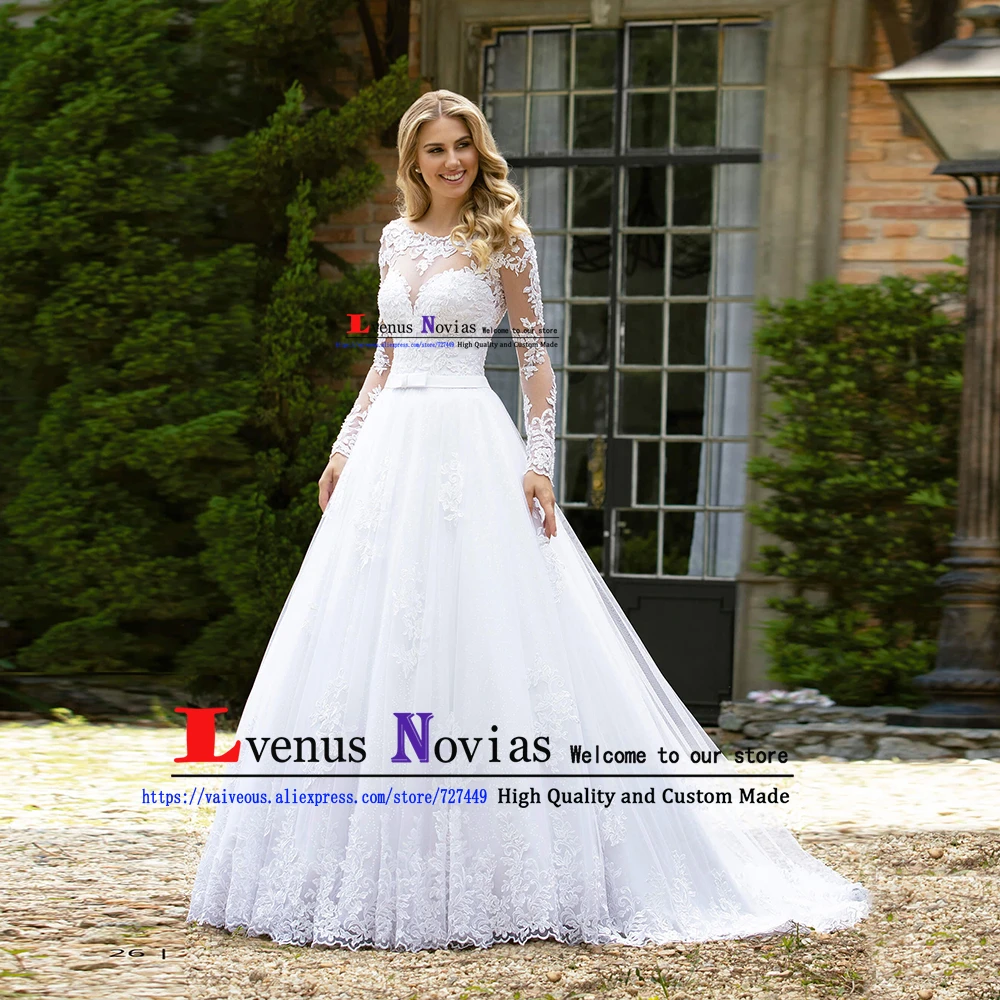 Elegant Vestido De Noiva Appliques Pearls Wedding Gowns Sexy Backless Lace Wedding Dress Long Sleeve 2019 Bridal Dress Casamento
Elegant Vestido De Noiva Appliques Pearls Wedding Gowns Sexy Backless Lace Wedding Dress Long Sleeve 2019 Bridal Dress Casamento