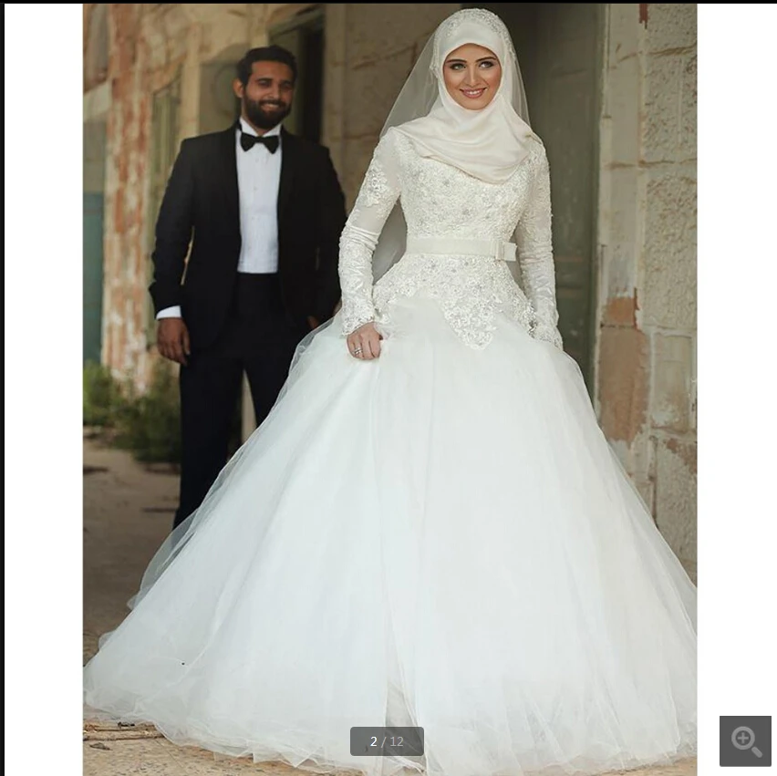 2019 free shipping ball gown high neck modest muslim women wedding dress lace appliques beaded long sleeve princess bride gowns
2019 free shipping ball gown high neck modest muslim women wedding dress lace appliques beaded long sleeve princess bride gowns