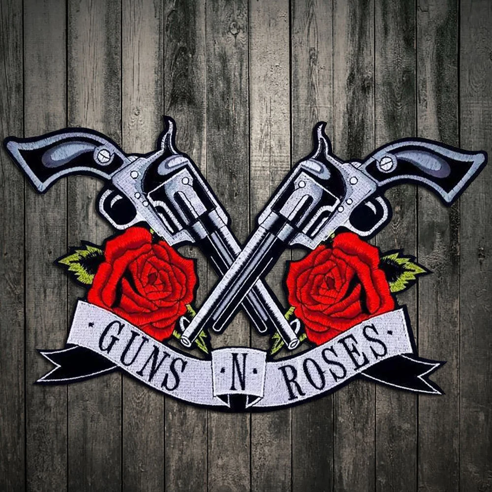New! guns Roses patches 21X36cm Iron on Patch / Embroidered Patch This Appliques Are Great for T-shirt, Jean ,Jacket, Backpack
New! guns Roses patches 21X36cm Iron on Patch / Embroidered Patch This Appliques Are Great for T-shirt, Jean ,Jacket, Backpack