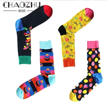 4 Pairs/Lot Men's Crew Socks Fashion Colorful Dots Jacquard Happy Socks Gift Christmas Party Trendy Cacletines Socks Men
4 Pairs/Lot Men's Crew Socks Fashion Colorful Dots Jacquard Happy Socks Gift Christmas Party Trendy Cacletines Socks Men
