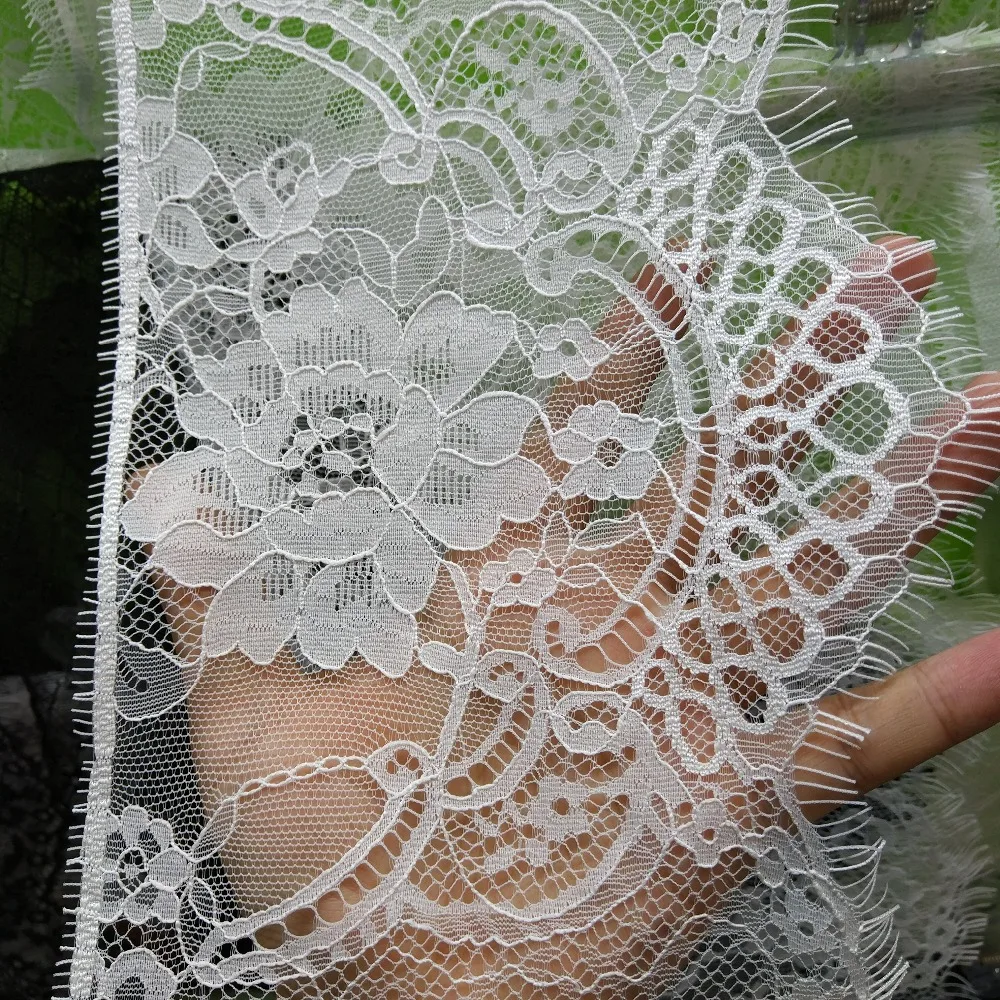 3 meters Eyelash White&Black Soft Floral Classic Lace Trim Decoration Crafts Sewing Lace Trim For Dress Making Decoration
3 meters Eyelash White&Black Soft Floral Classic Lace Trim Decoration Crafts Sewing Lace Trim For Dress Making Decoration