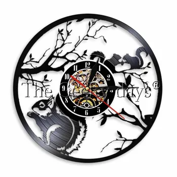 1Piece Squirrel Vinyl Record Wall Clock LP Animals LED Light Vintage Timepiece Home Decor For Squirrel Lover Gift
1Piece Squirrel Vinyl Record Wall Clock LP Animals LED Light Vintage Timepiece Home Decor For Squirrel Lover Gift