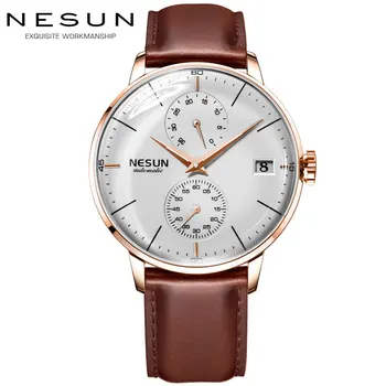 Luxury Brand Men's Watches Nesun Automatic Mechanical Watch Men Sapphire relogio masculino Genuine Leather Strap clock N9606-4
Luxury Brand Men's Watches Nesun Automatic Mechanical Watch Men Sapphire relogio masculino Genuine Leather Strap clock N9606-4