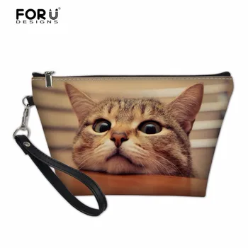 FORUDESIGNS Cute Ladies Cosmetic Pouch Cosmetics Mekeup Bags for Women Necessries Toiletry Bag Animal Cat Printed Storage Bags
FORUDESIGNS Cute Ladies Cosmetic Pouch Cosmetics Mekeup Bags for Women Necessries Toiletry Bag Animal Cat Printed Storage Bags