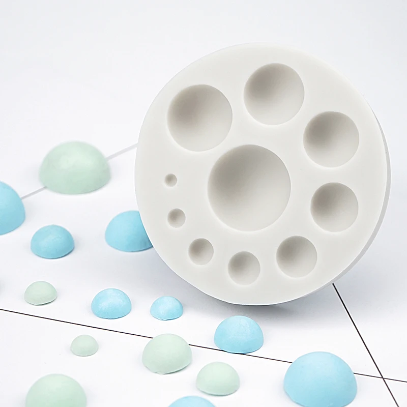 Fondant Silicone Mold Half-ball Pearl Eye Cake Decoration Baking Chocolate Mold Epoxy Light Clay 2883
Fondant Silicone Mold Half-ball Pearl Eye Cake Decoration Baking Chocolate Mold Epoxy Light Clay 2883