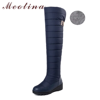Meotina Winter Snow Boots Over The Knee Boots Women Shoes Fur Long Boots Plush Platform Wedge Heel Boots Ladies Big Size 35-44
Meotina Winter Snow Boots Over The Knee Boots Women Shoes Fur Long Boots Plush Platform Wedge Heel Boots Ladies Big Size 35-44