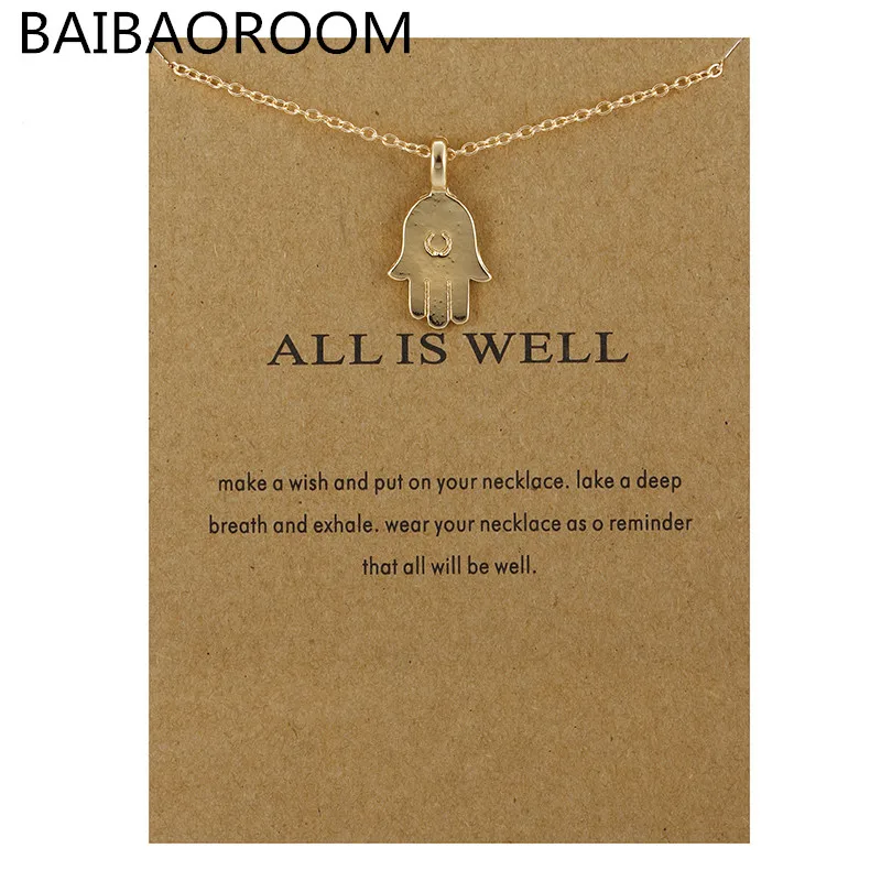 Fashion Jewelry Necklaces & Pendants Gold-color All Is Well Hamsa Choker Necklace Women
Fashion Jewelry Necklaces & Pendants Gold-color All Is Well Hamsa Choker Necklace Women