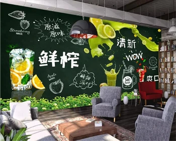 beibehang Personality Blackboard Style Freshly Squeezed Juice Fresh Photo Wallpaper Tooling Background Wall papel de parede 3d
beibehang Personality Blackboard Style Freshly Squeezed Juice Fresh Photo Wallpaper Tooling Background Wall papel de parede 3d