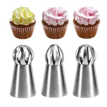 VOGVIGO 3PCS 304 Stainless Steel Confectionery Nozzles Cake Decorating Tools for DIY Cake Flower Decoration Pastry Cream Nozzles
VOGVIGO 3PCS 304 Stainless Steel Confectionery Nozzles Cake Decorating Tools for DIY Cake Flower Decoration Pastry Cream Nozzles