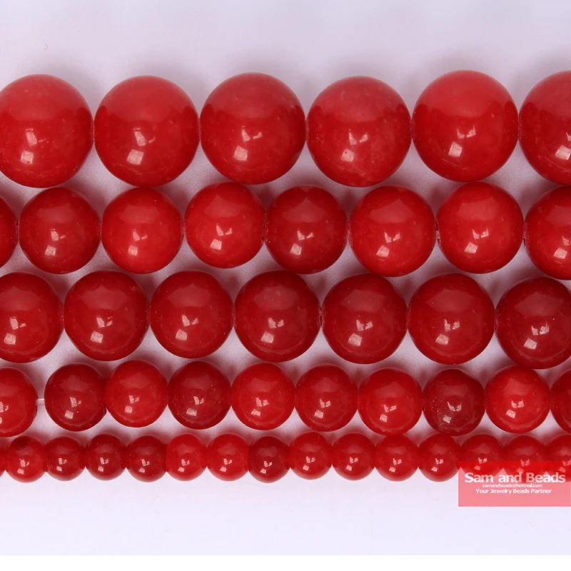 Wholesale Natural Stone AA Red Coral Jades Beads 4 6 8 10 12 MM pick size for Necklace Bracelet Making RCJB9
Wholesale Natural Stone AA Red Coral Jades Beads 4 6 8 10 12 MM pick size for Necklace Bracelet Making RCJB9