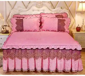 Velvet Thick Warm Lace Bed Skirts Pillowcases 1/3pcs Pink Bed cover Solid Princess Bedding Fitted Sheet 1.2-2.0 M Mattress Cover
Velvet Thick Warm Lace Bed Skirts Pillowcases 1/3pcs Pink Bed cover Solid Princess Bedding Fitted Sheet 1.2-2.0 M Mattress Cover