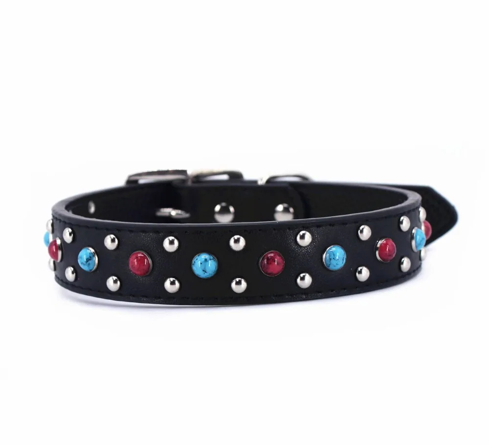 Jewel Genuine Leather Dog Collars Cat Collars Pet Collars for Medium and Large puppies Luxury Leather Collar
Jewel Genuine Leather Dog Collars Cat Collars Pet Collars for Medium and Large puppies Luxury Leather Collar