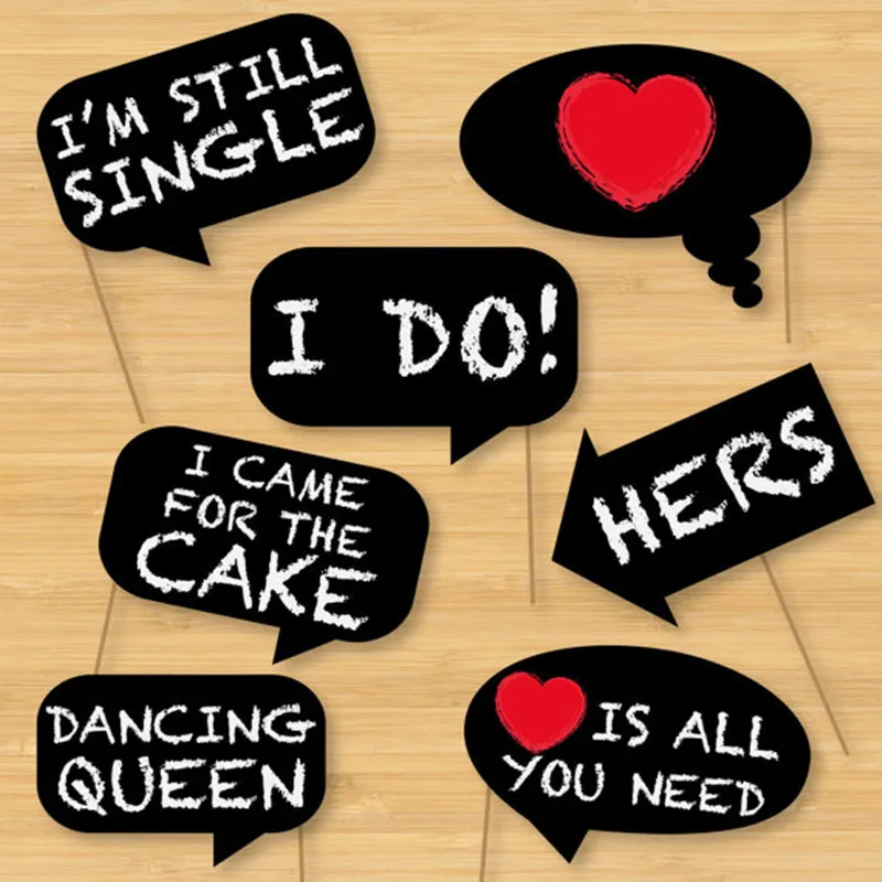 7PCS Photo Booth Props New Fashion DIY Black Paper Board birthday supplies Wedding Party fun & just married Decor bridal shower
7PCS Photo Booth Props New Fashion DIY Black Paper Board birthday supplies Wedding Party fun & just married Decor bridal shower