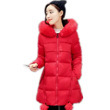 Winter Women A-Line Jackets 2018 Hooded Fur Collar Down Jacket Medium-Long Cotton-Padded Plus Size 6XL Loose Winter Coats CQ2618
Winter Women A-Line Jackets 2018 Hooded Fur Collar Down Jacket Medium-Long Cotton-Padded Plus Size 6XL Loose Winter Coats CQ2618