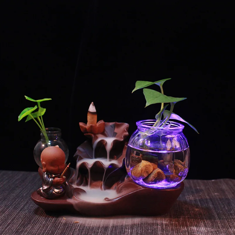 The young monk Backflow incense burner Zen Buddhism decoration Ceramic Incense burner Hydroponics flower incense sticks buddhist
The young monk Backflow incense burner Zen Buddhism decoration Ceramic Incense burner Hydroponics flower incense sticks buddhist