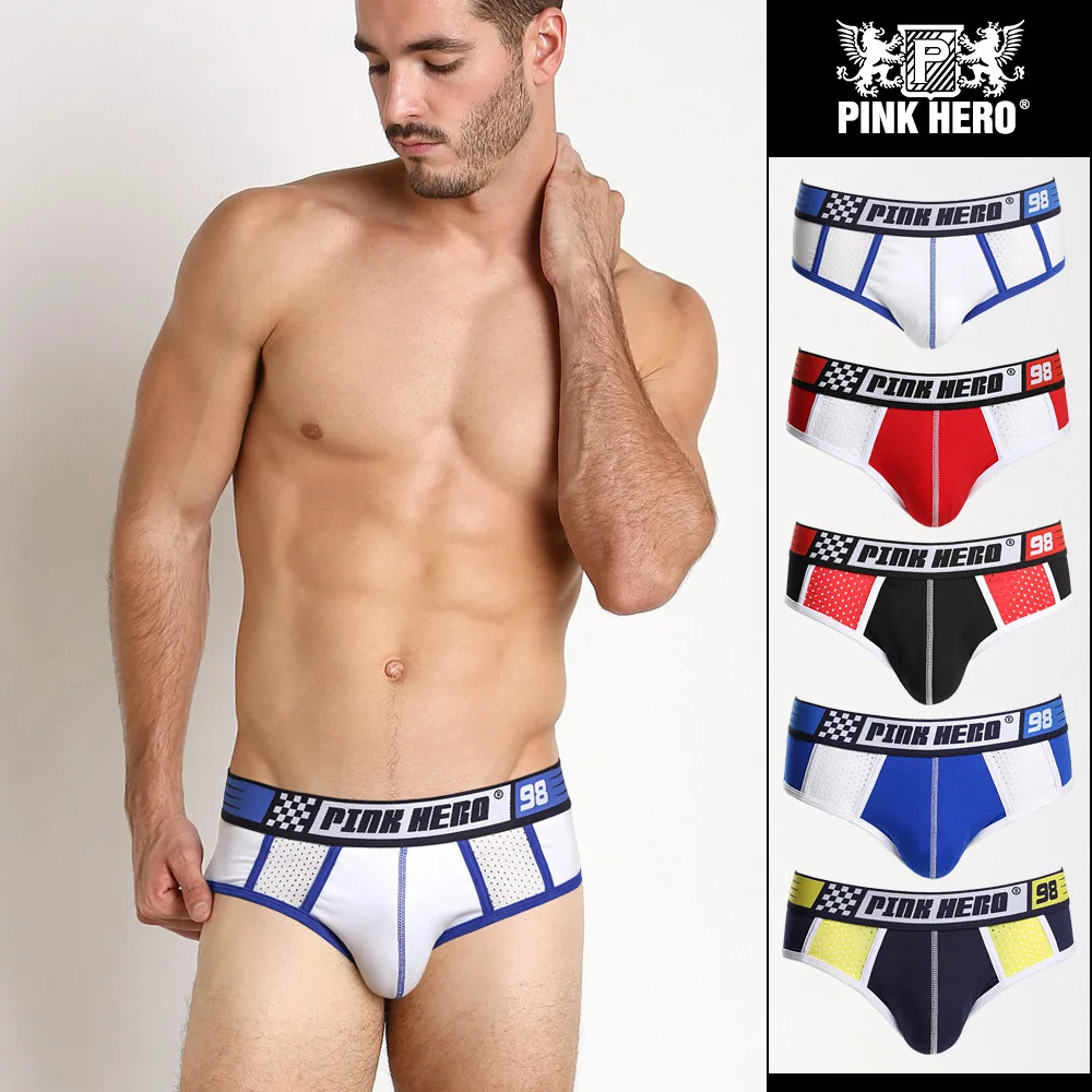 PINK HEROES Men briefs Underwear Breathable sexy Silk Mesh Pants Male Spelling Color Cotton Underwear Comfortable Brand
PINK HEROES Men briefs Underwear Breathable sexy Silk Mesh Pants Male Spelling Color Cotton Underwear Comfortable Brand