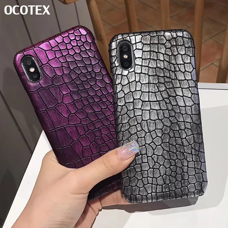 Luxury Crocodile Pattern Case For iPhone 11 Pro Max XR X 7 8 6s 6 Plus XS Max 5.8 6.1 6.5 inch Snake Shin Hybrid Rubber Cover
Luxury Crocodile Pattern Case For iPhone 11 Pro Max XR X 7 8 6s 6 Plus XS Max 5.8 6.1 6.5 inch Snake Shin Hybrid Rubber Cover