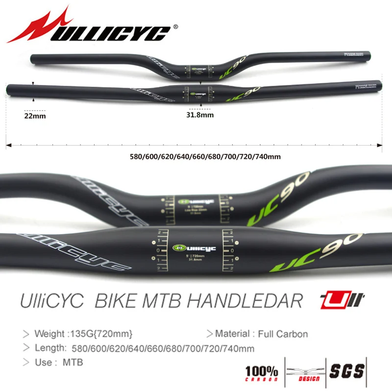 Newest (Green) UC90 Mountain Bike Full Carbon Cycling Handlebar(Flat/Rise)31.8*580/600/620/640/660/680/700/720/740mm free ship
Newest (Green) UC90 Mountain Bike Full Carbon Cycling Handlebar(Flat/Rise)31.8*580/600/620/640/660/680/700/720/740mm free ship