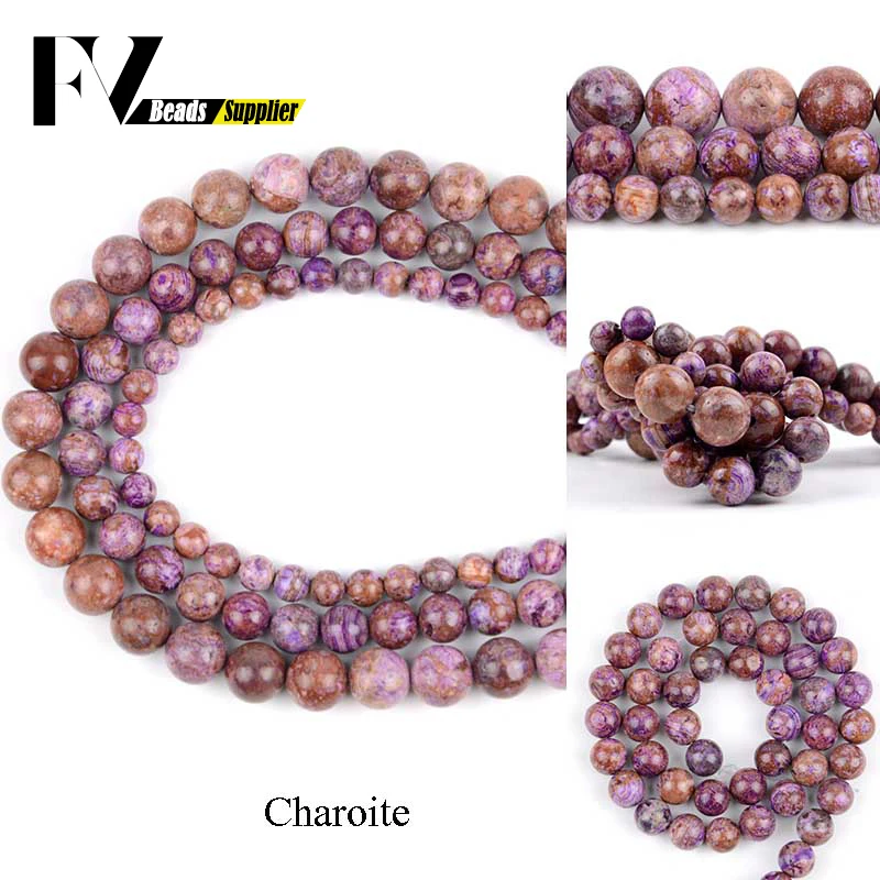 Genuine Charoite Gem Beads Natural Stone for Jewelry Making 6mm-12mm Round Spacer Beads Diy Jewellery Handicraft Accessories
Genuine Charoite Gem Beads Natural Stone for Jewelry Making 6mm-12mm Round Spacer Beads Diy Jewellery Handicraft Accessories