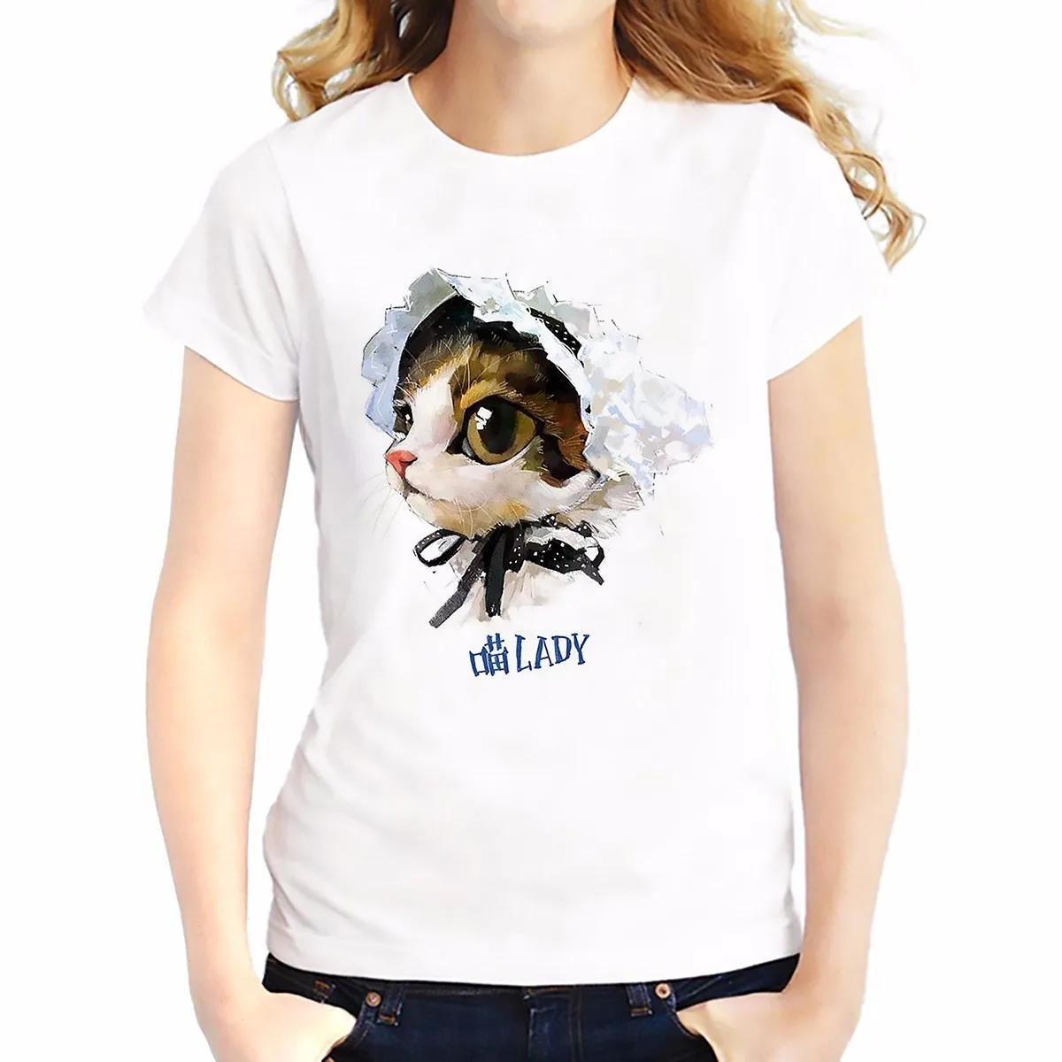 Cute dog rabbit Chinchilla cat lady t shirt Women white casual T-Shirt Short Sleeve Breathable o-neck girls tshirt
Cute dog rabbit Chinchilla cat lady t shirt Women white casual T-Shirt Short Sleeve Breathable o-neck girls tshirt