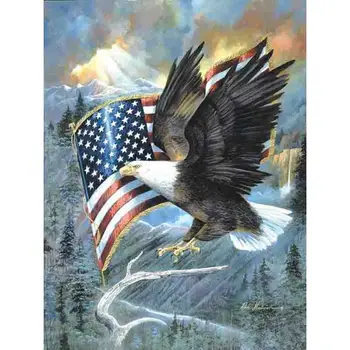 Round diamond embroidery Flag needlework cross stitch round resin full diamond painting wall picture Flying Eagle KBL
Round diamond embroidery Flag needlework cross stitch round resin full diamond painting wall picture Flying Eagle KBL