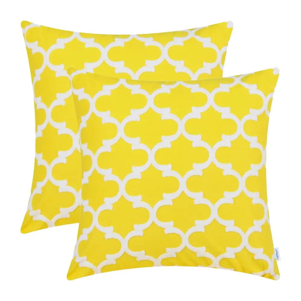 Pack of 2 CaliTime Cushion Cover for Couch Sofa Bed Bedding Fluffy White Modern Accent Geometric 18 X 18 Inches Vibrant Yellow
Pack of 2 CaliTime Cushion Cover for Couch Sofa Bed Bedding Fluffy White Modern Accent Geometric 18 X 18 Inches Vibrant Yellow