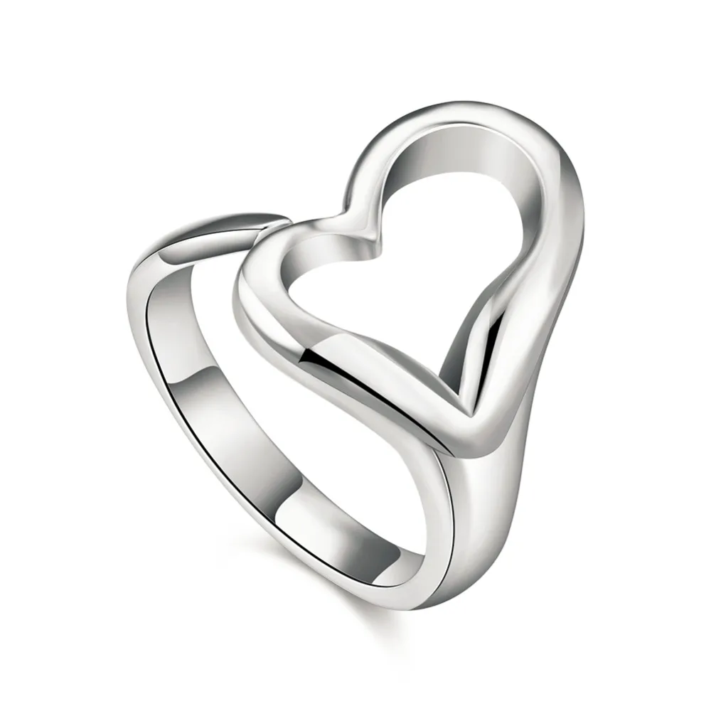 Hot Sales Silver Heart Open Finger Ring Woman Fashion Jewelry Valentine's Day Top quality anel feminino ANGELTEARS
Hot Sales Silver Heart Open Finger Ring Woman Fashion Jewelry Valentine's Day Top quality anel feminino ANGELTEARS
