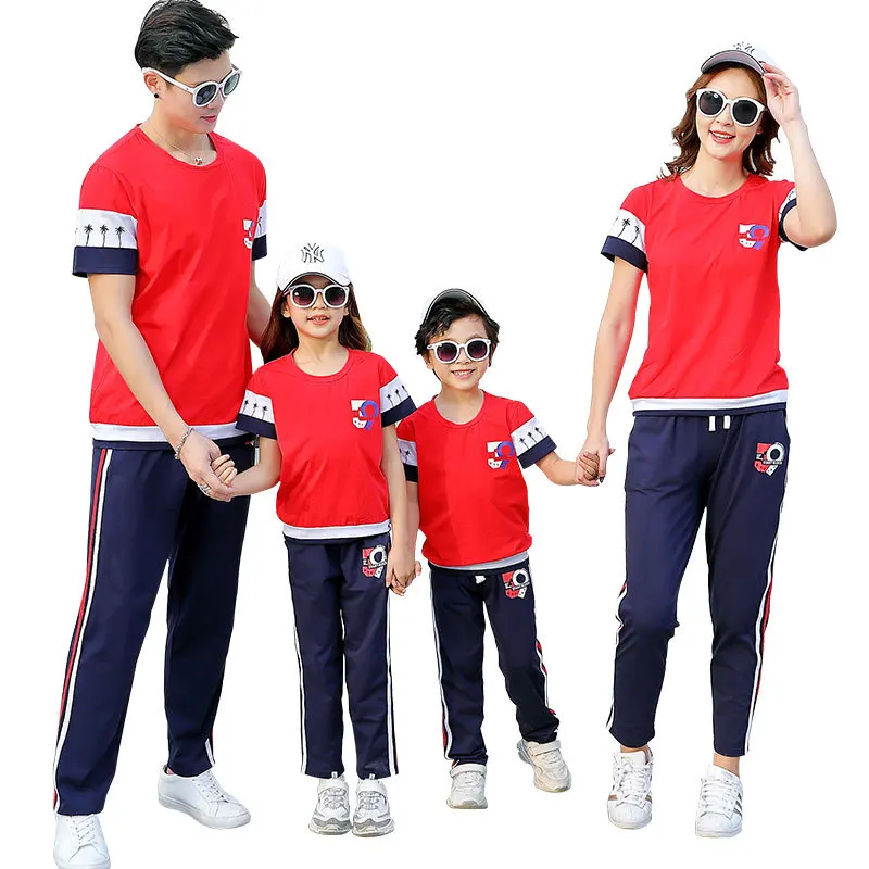New Summer Family outfits clothes Mother Daughter Father Son Kids boys Girls Clothes 2pcs/Sets family Set Sweat Suit
New Summer Family outfits clothes Mother Daughter Father Son Kids boys Girls Clothes 2pcs/Sets family Set Sweat Suit