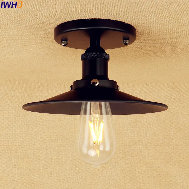 IWHD Black Vintage Edison LED Ceiling Light Fixtures Plafonnier Flush Mount Industrial Ceiling Lamp Lights Lampara Techo
IWHD Black Vintage Edison LED Ceiling Light Fixtures Plafonnier Flush Mount Industrial Ceiling Lamp Lights Lampara Techo